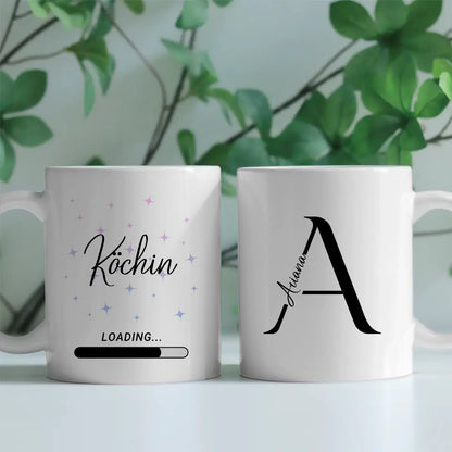Personalisierter Kaffeebecher Zukünftige Köchin Geschenk