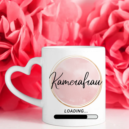 Tasse Mit Name Zukünftige Kamerafrau loading Geschenk