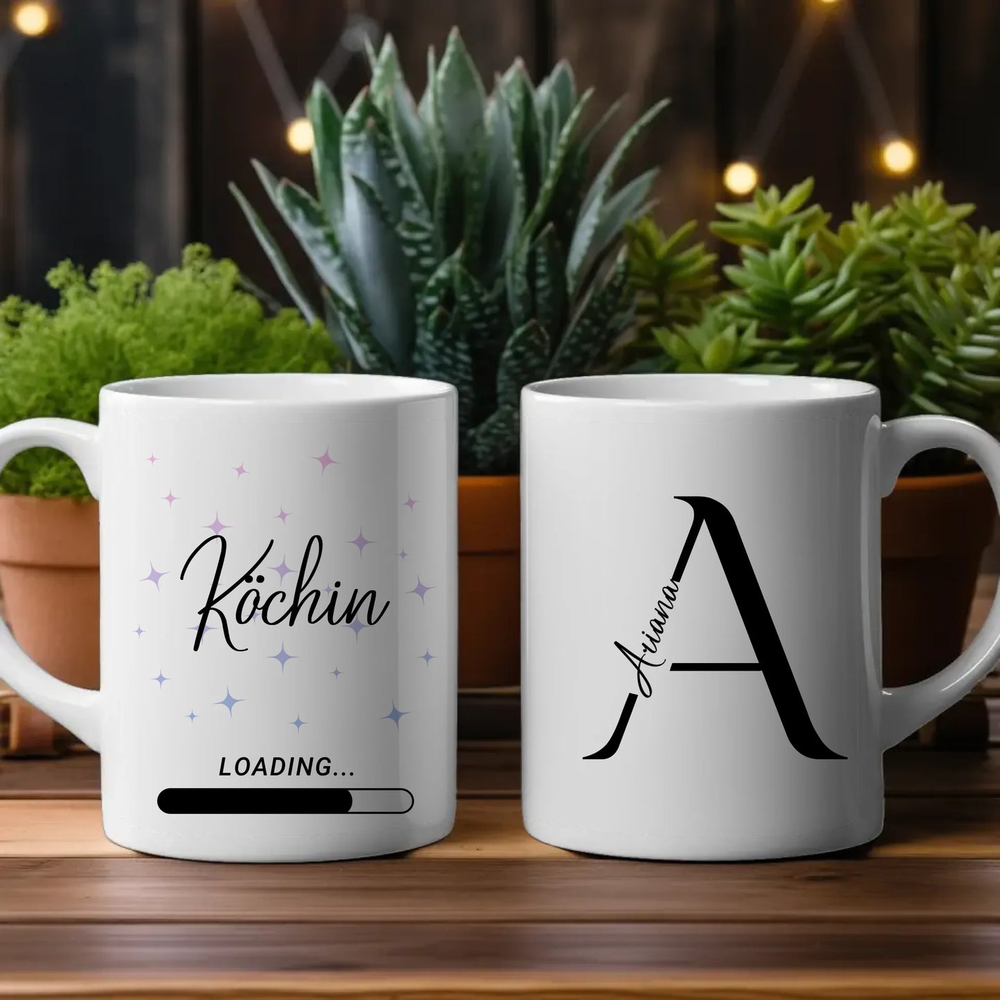 Personalisierter Kaffeebecher Zukünftige Köchin Geschenk