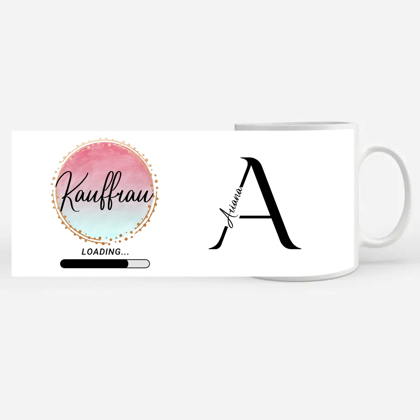Personalisierte Kaffeetasse Zukünftige Kauffrau Geschenk
