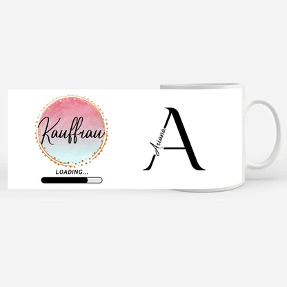 Personalisierte Kaffeetasse Zukünftige Kauffrau Geschenk