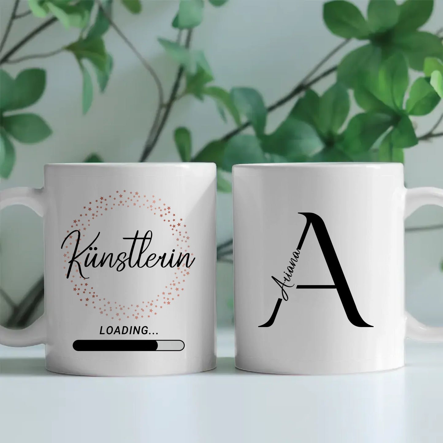 Personalisierte Tasse Zukünftige Künstlerin loading Geschenk