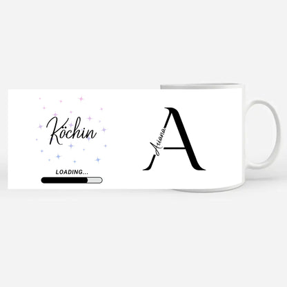 Personalisierter Kaffeebecher Zukünftige Köchin Geschenk