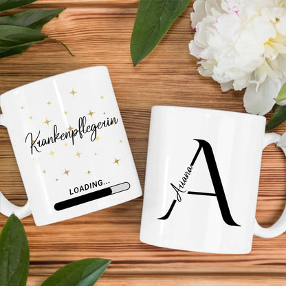 Kaffeebecher Personalisiert Zukünftige Krankenpflegerin Geschenk