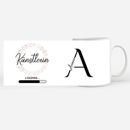 Personalisierte Tasse Zukünftige Künstlerin loading Geschenk