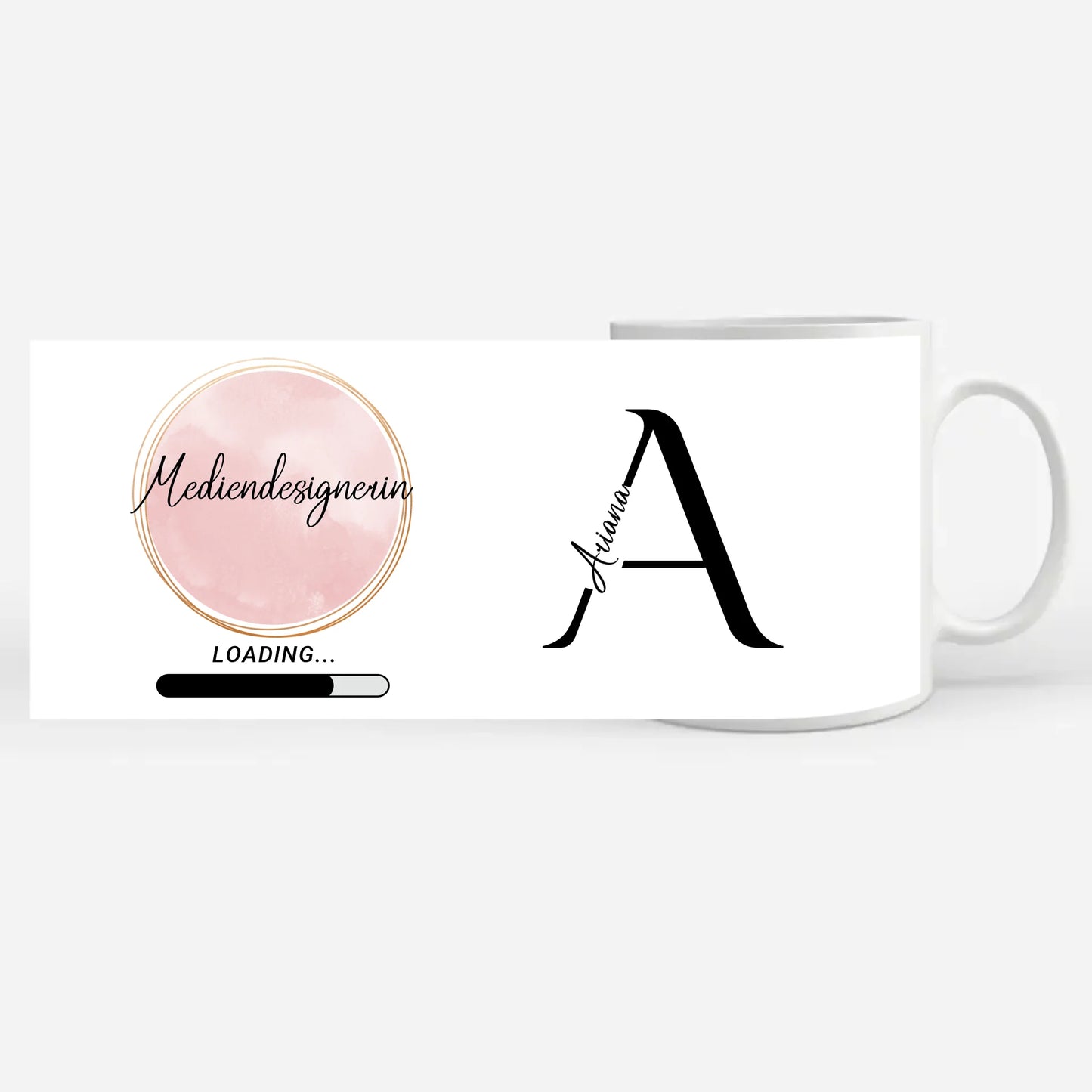 Personalisierte Kaffeetasse Zukünftige Mediendesignerin Geschenk