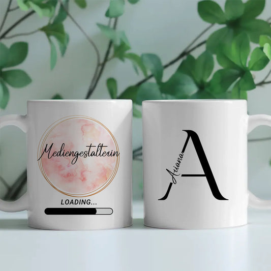 Kaffeebecher Personalisiert Zukünftige Mediengestalterin Geschenk