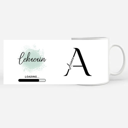 Personalisierte Tasse Zukünftige Lehrerin loading Geschenk