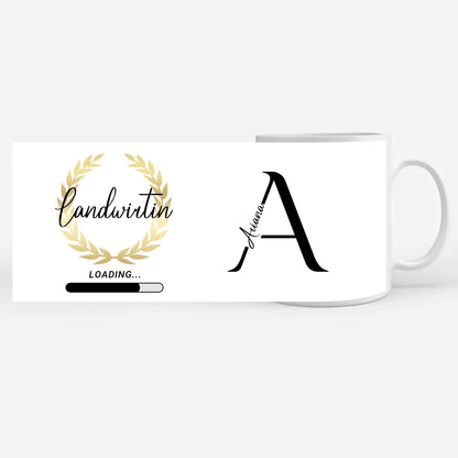 Personalisierte Tasse Zukünftige Landwirtin loading Geschenk