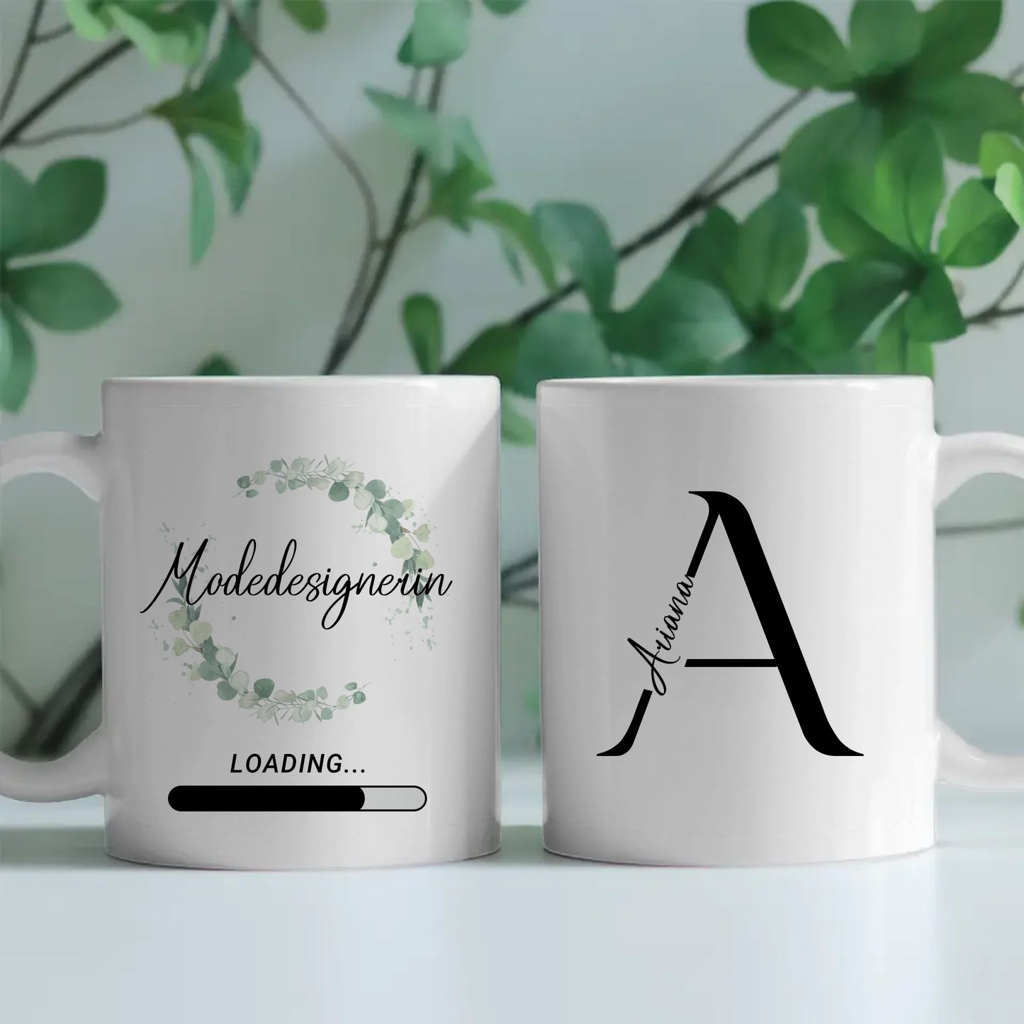 Personalisierter Kaffeebecher Zukünftige Modedesignerin Geschenk