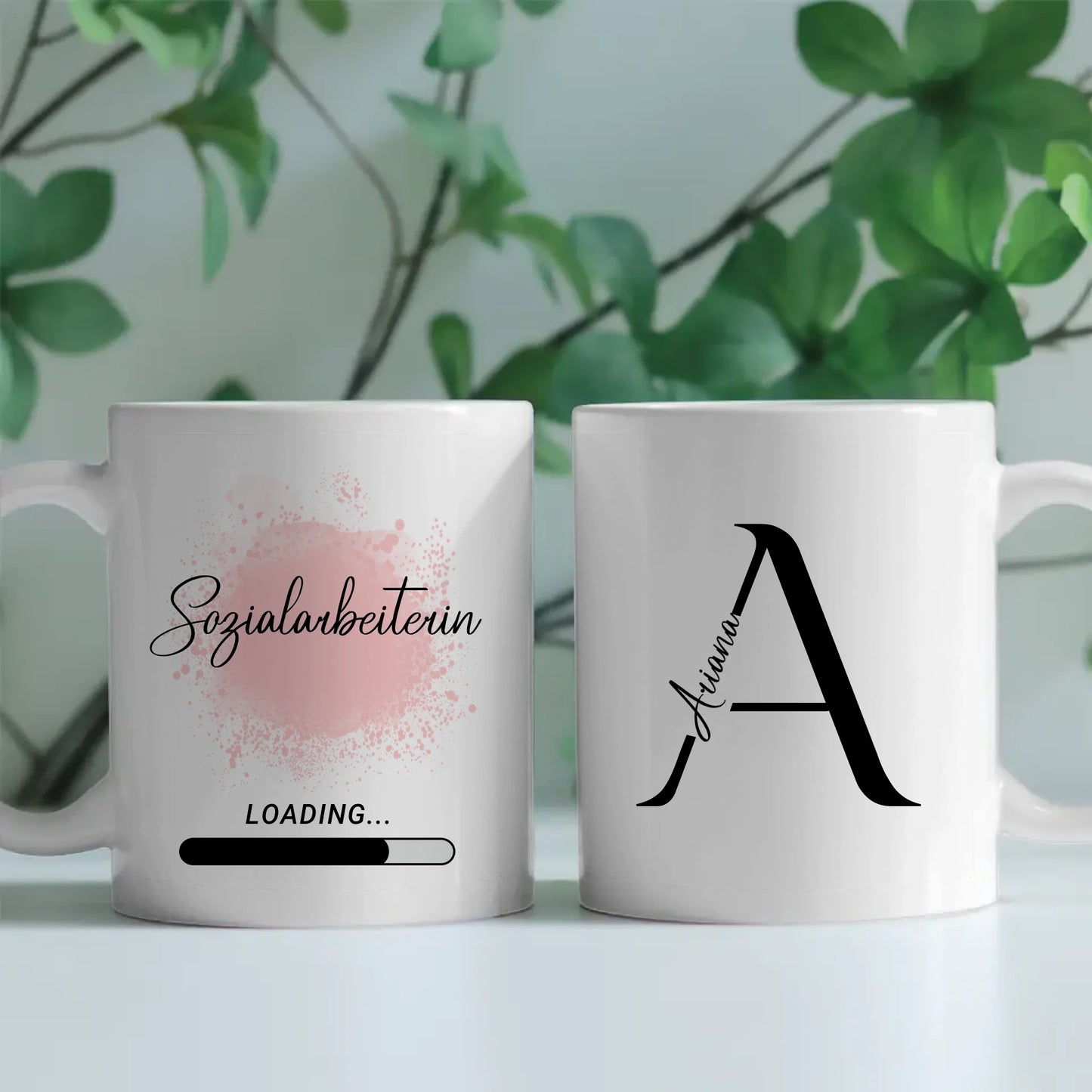 Personalisierter Kaffeebecher Zukünftige Sozialarbeiterin Geschenk