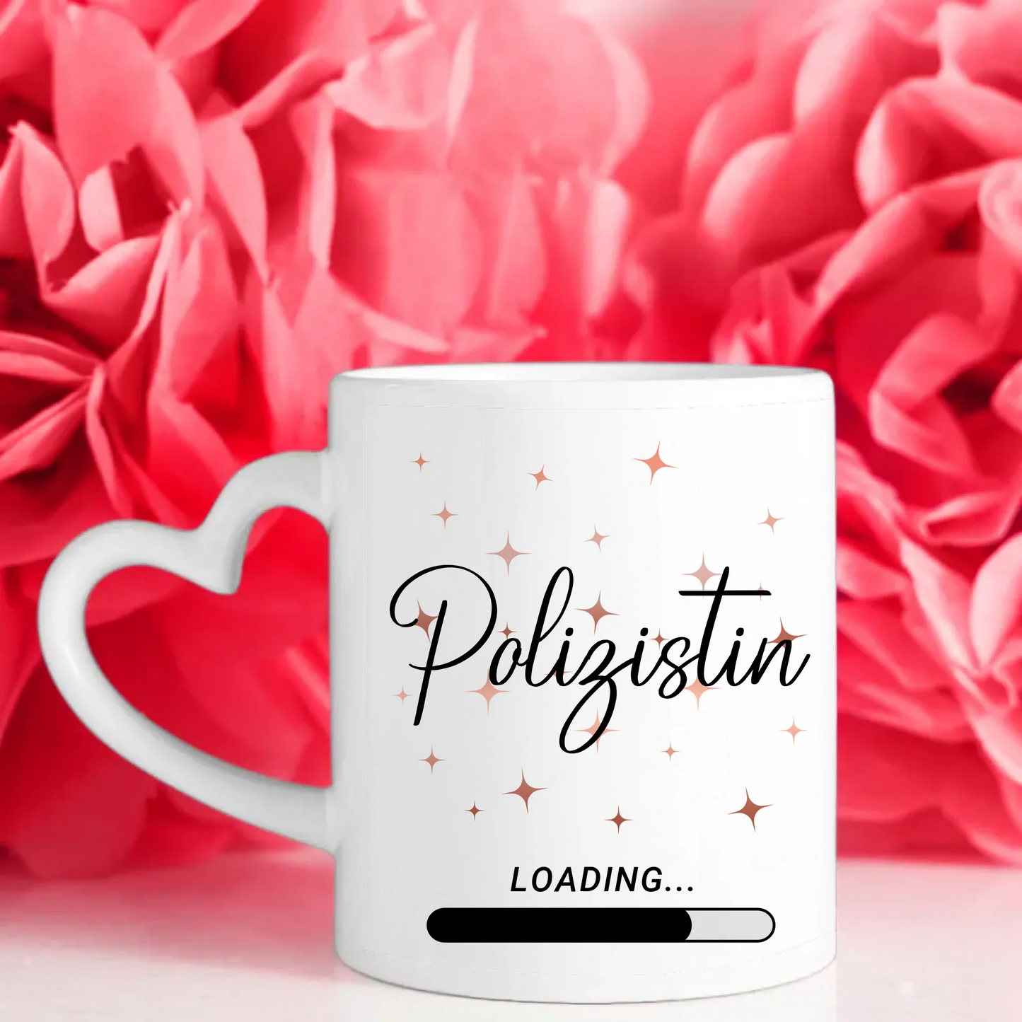 Personalisierte Tasse Zukünftige Polizistin loading Geschenk