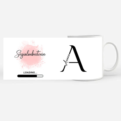 Personalisierter Kaffeebecher Zukünftige Sozialarbeiterin Geschenk