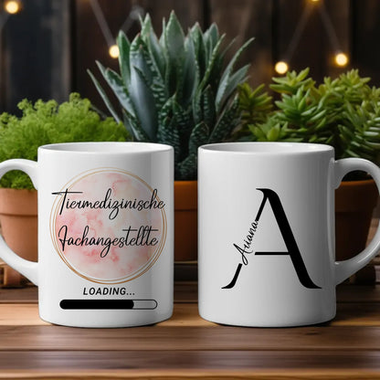 Tasse Mit Name Zukünftige Tiermedizinische Fachangestellte Geschenk