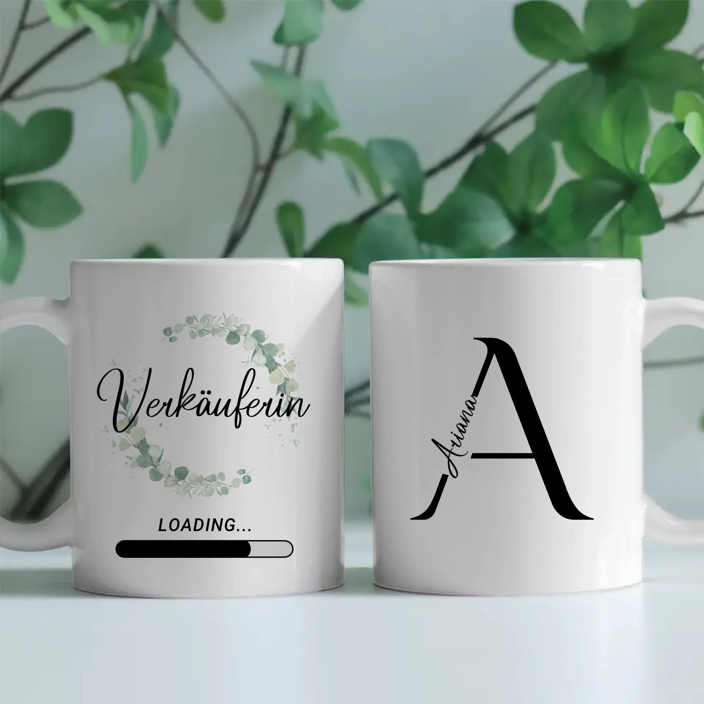 Personalisierter Kaffeebecher Zukünftige Verkäuferin Geschenk