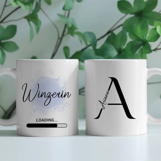 Personalisierte Tasse Zukünftige Winzerin loading Geschenk