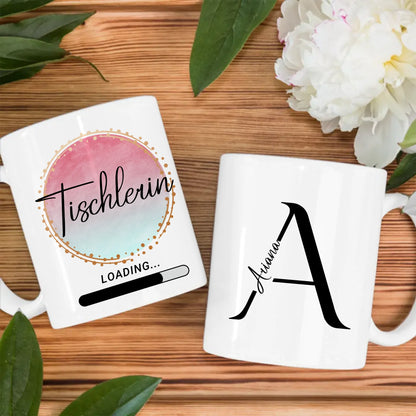 Personalisierte Tasse Zukünftige Tischlerin Geschenk Idee