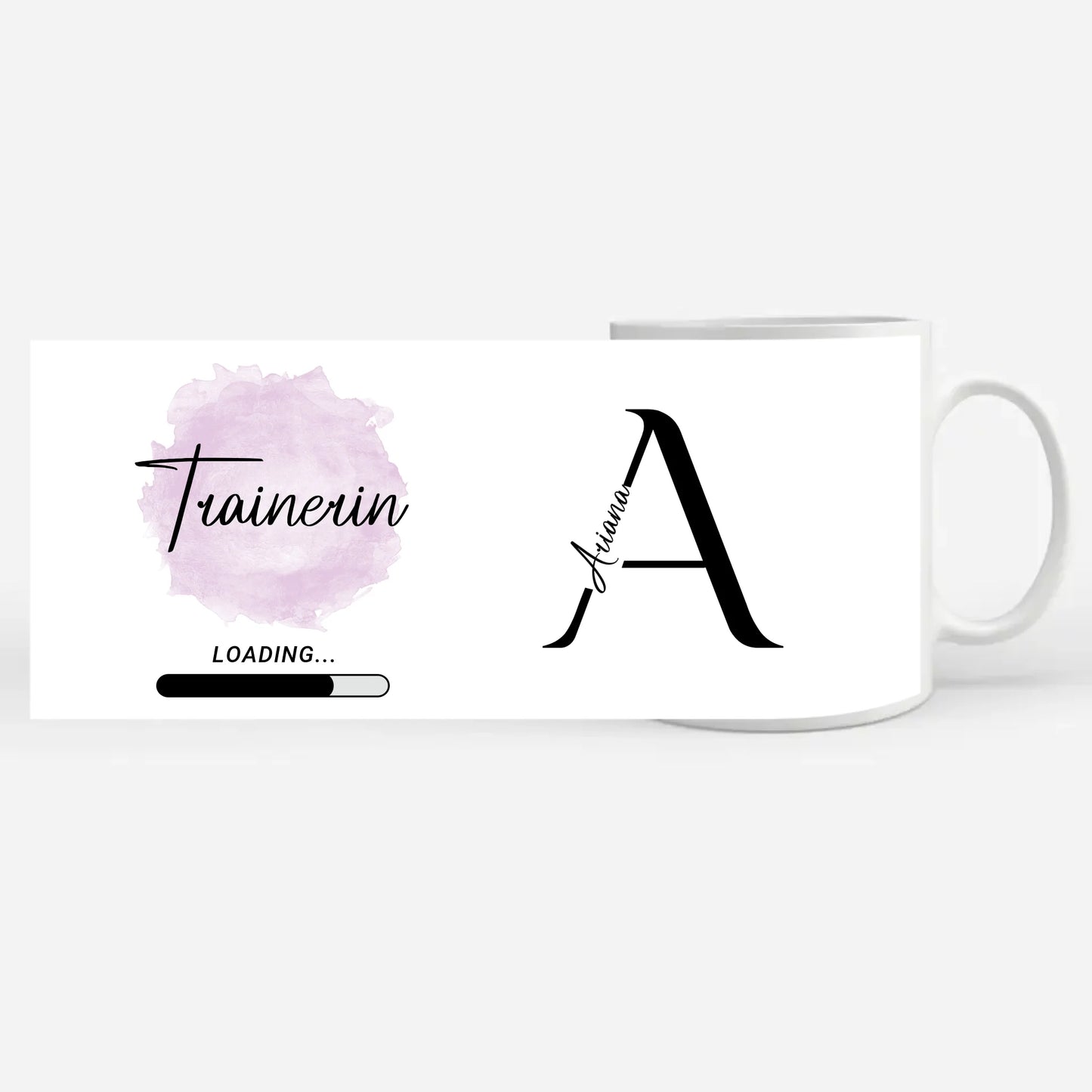 Personalisierte Tasse Zukünftige Trainerin loading Geschenk