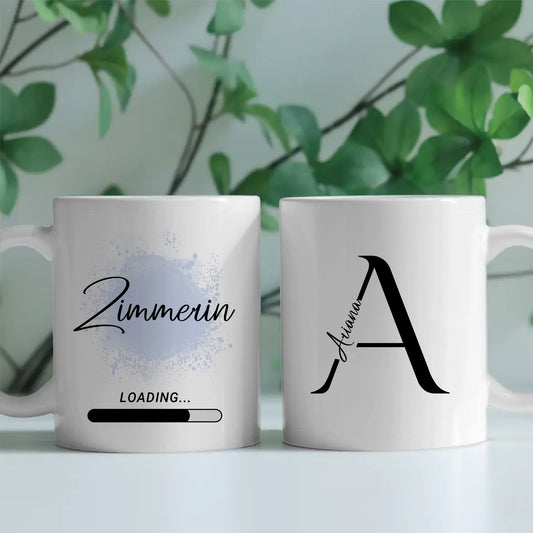 Kaffeebecher Personalisiert Zukünftige Zimmerin Geschenk