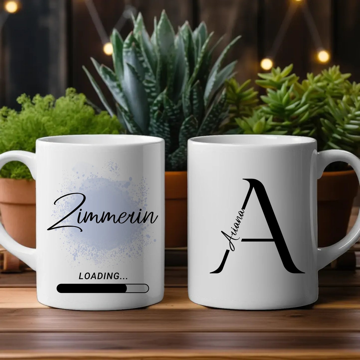 Kaffeebecher Personalisiert Zukünftige Zimmerin Geschenk