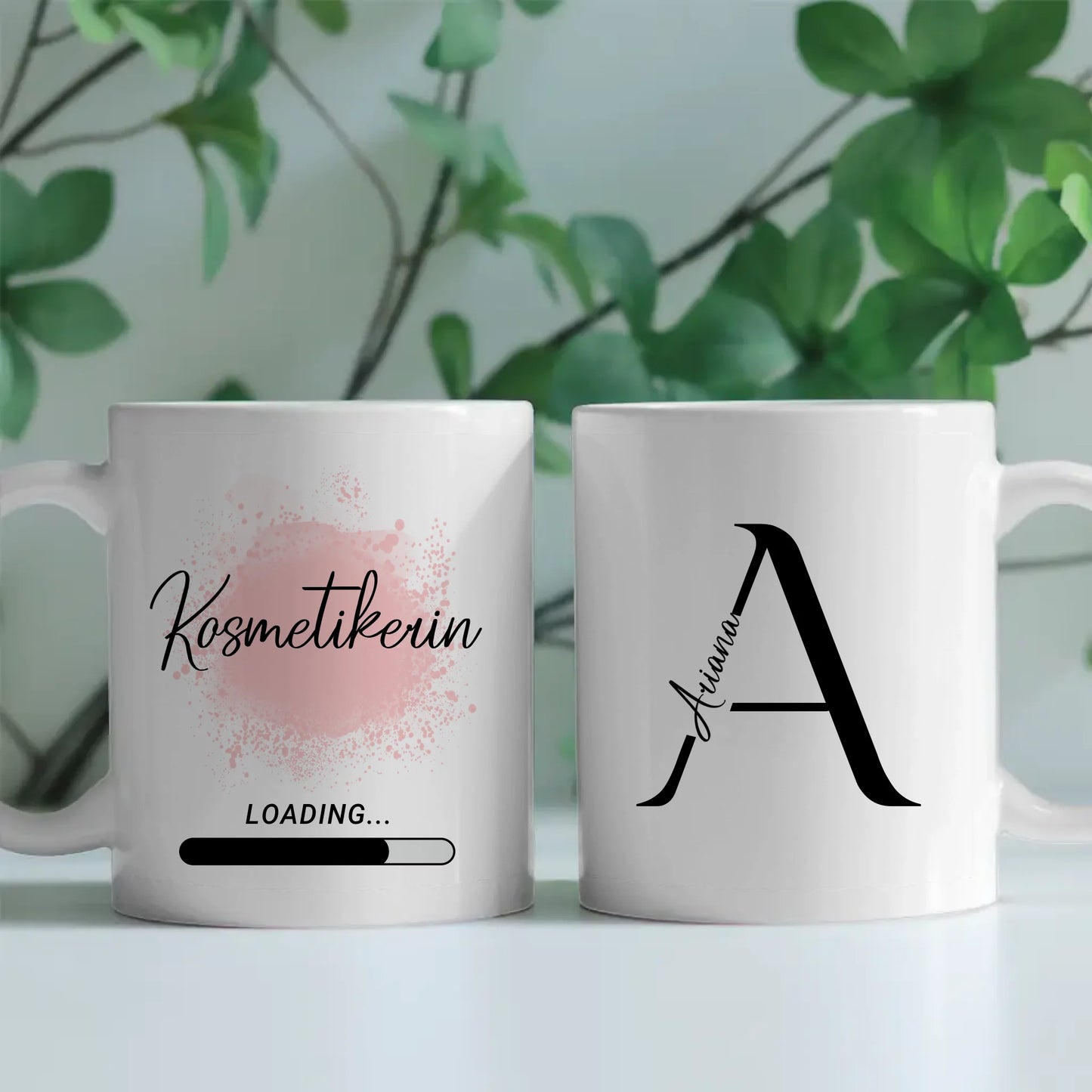 Personalisierter Kaffeebecher für zukünftige Kosmetikerin Geschenk