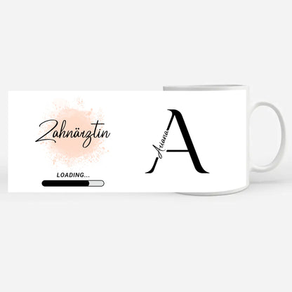 Personalisierte Tasse Zukünftige Zahnärztin loading Geschenk