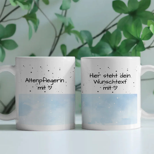 Personalisierte Tasse Mit Namen Altenpflegerin mit Herz Geschenk