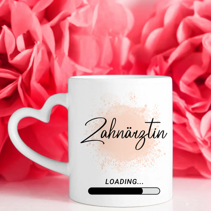 Personalisierte Tasse Zukünftige Zahnärztin loading Geschenk