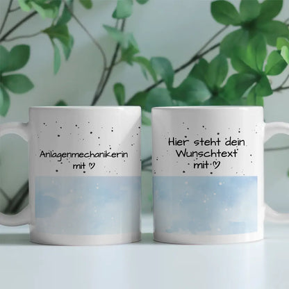 Tasse Mit Name für Anlagenmechanikerin mit Herz Geschenk