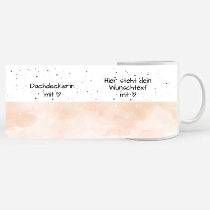 Personalisierte Tasse Mit Spruch Dachdeckerin mit Herz Geschenk