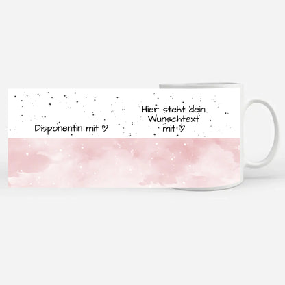 Personalisierte Tasse Mit Namen Disponentin mit Herz Geschenk