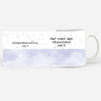 Personalisierte Tasse Geschenk für Einzelhandelskauffrau mit Herz