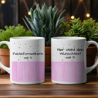 Personalisierte Tasse Mit Spruch Fachinformatikerin mit Herz Geschenk
