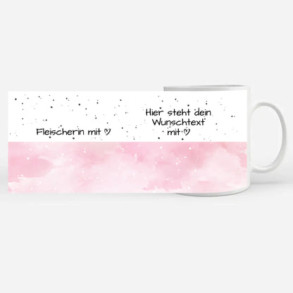 Personalisierte Tasse Mit Spruch Fleischerin mit Herz Geschenk
