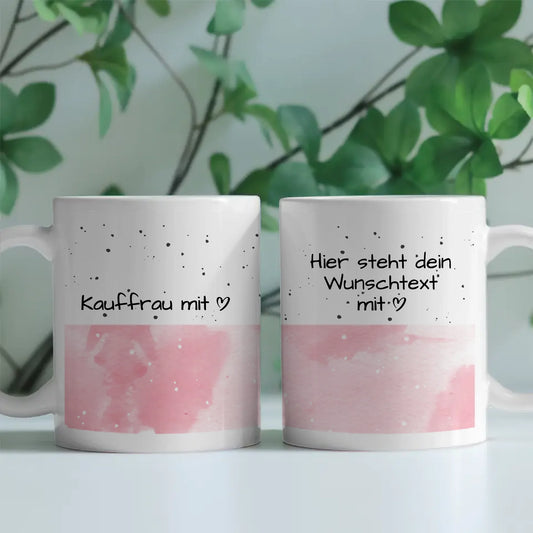 Personalisierte Tasse Mit Namen Kauffrau mit Herz Geschenk