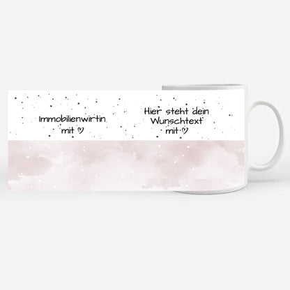 Personalisierte Tasse Mit Spruch Immobilienwirtin mit Herz Geschenk