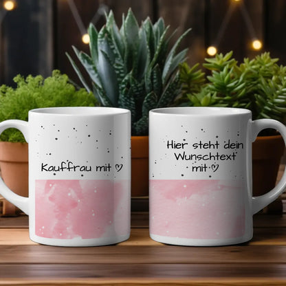 Personalisierte Tasse Mit Namen Kauffrau mit Herz Geschenk