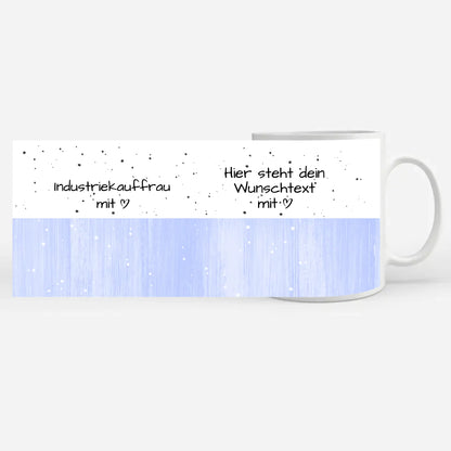 Kaffeebecher Personalisiert Industriekauffrau mit Herz Geschenk