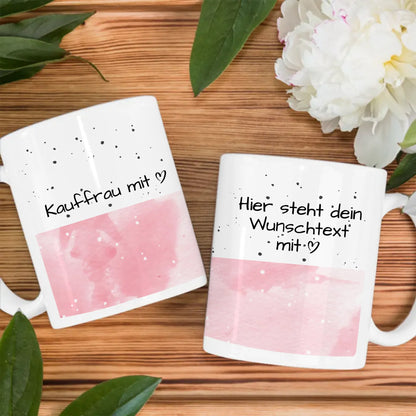 Personalisierte Tasse Mit Namen Kauffrau mit Herz Geschenk