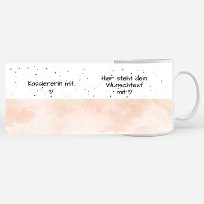 Personalisierte Tasse Mit Spruch Kassiererin mit Herz Geschenk