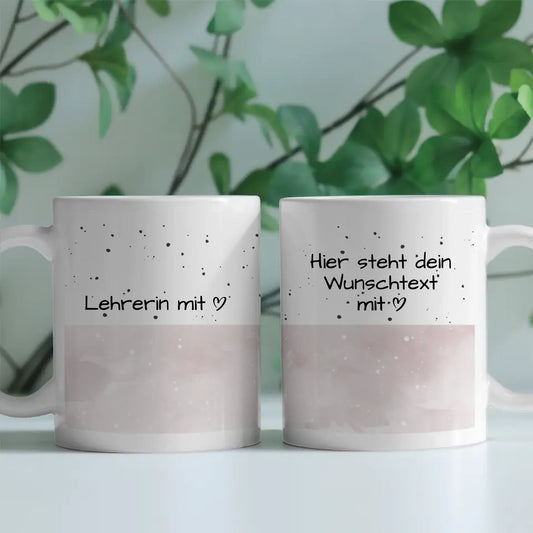 Tasse Mit Namen Und Spruch Lehrerin mit Herz Geschenk