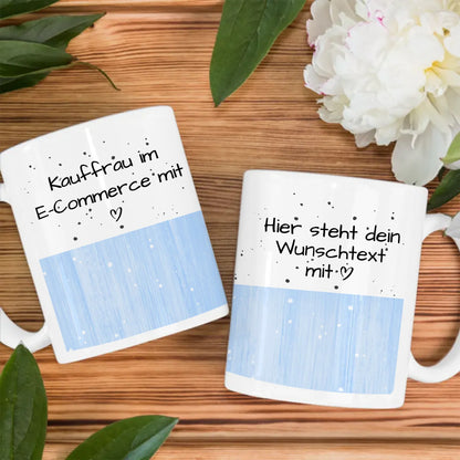 Kaffeebecher Personalisiert für Kauffrau im E-Commerce Geschenk
