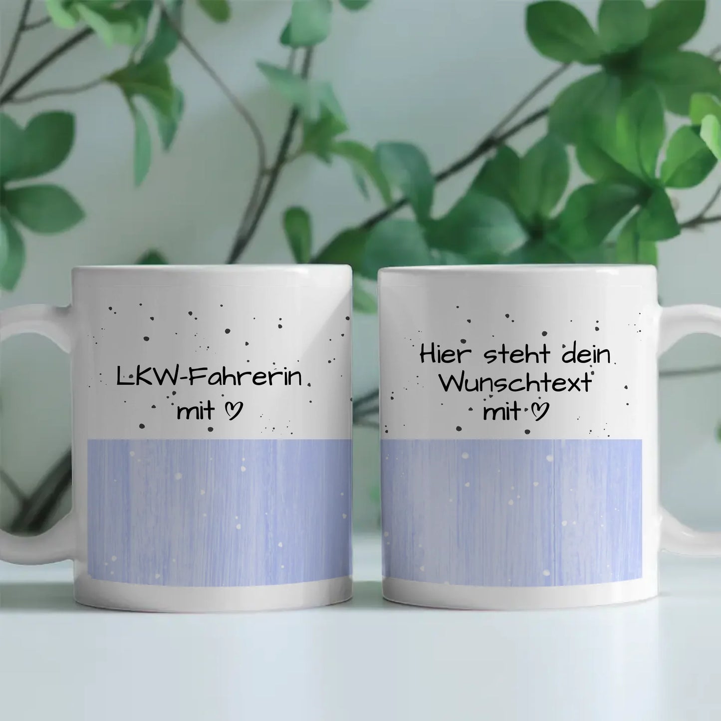 Tasse Mit Name LKW-Fahrerin mit Herz Geschenk für Sie