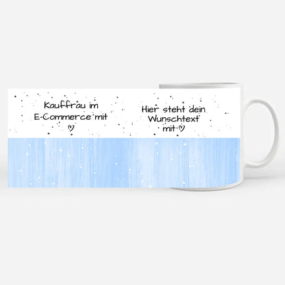 Kaffeebecher Personalisiert für Kauffrau im E-Commerce Geschenk
