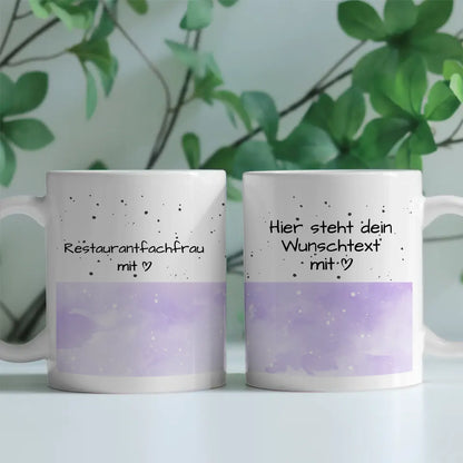 Tasse Mit Namen Und Spruch Restaurantfachfrau mit Herz Geschenk