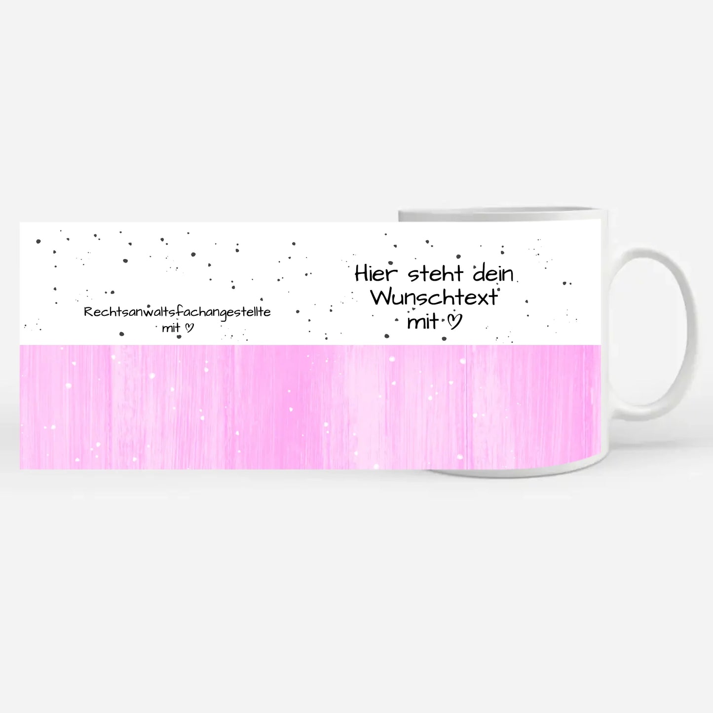 Personalisierte Tasse für Rechtsanwaltsfachangestellte mit Herz Geschenk