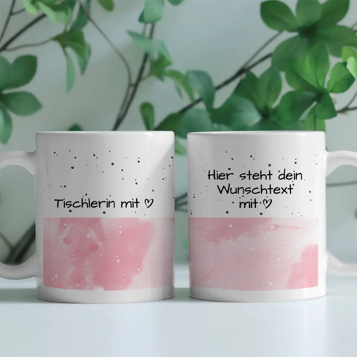 Personalisierte Tasse Mit Namen Tischlerin mit Herz Geschenk