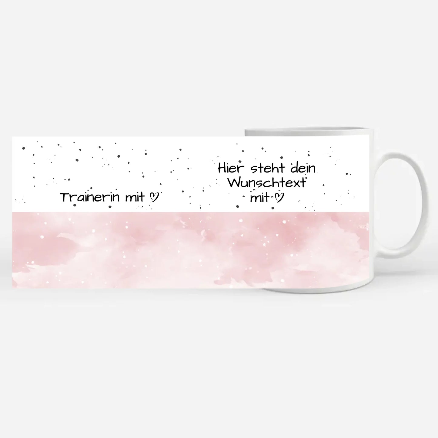 Personalisierte Tasse Trainerin mit Herz Geschenk für Sie