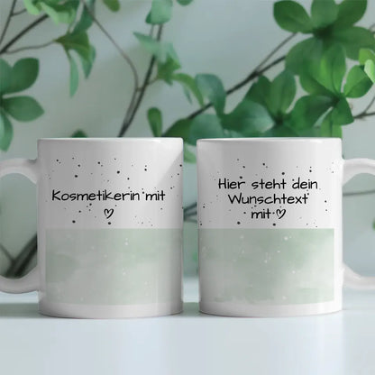 Personalisierte Tasse Mit Spruch Kosmetikerin mit Herz Geschenk