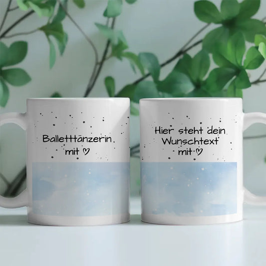 Personalisierte Tasse Mit Namen Balletttänzerin Herz Geschenk